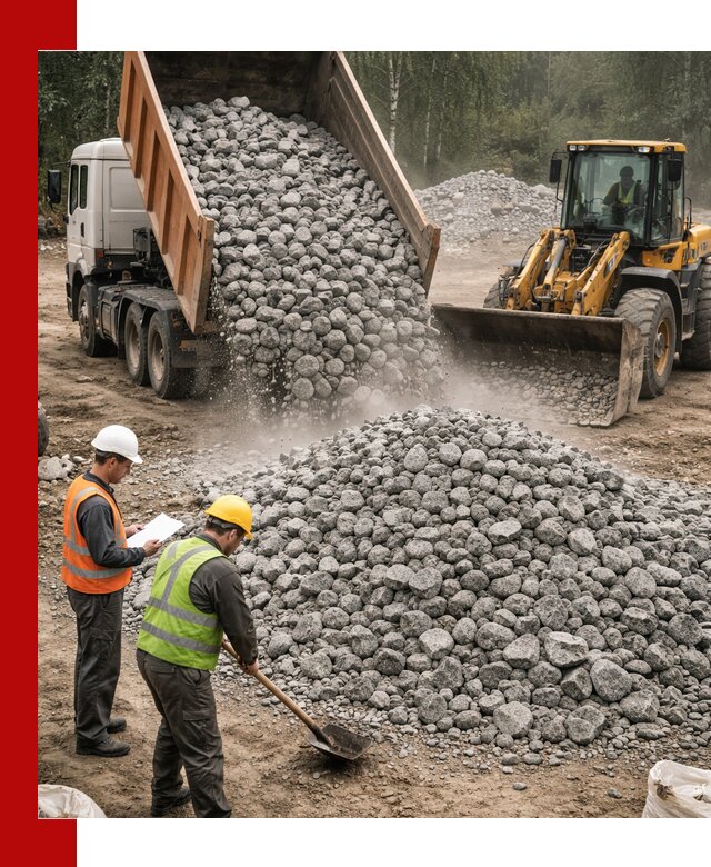 Гранитный щебень фракция 70-150 доставка в Чите