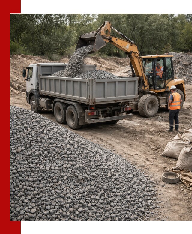 Доставка гравийного щебня в Чите оптом и в розницу