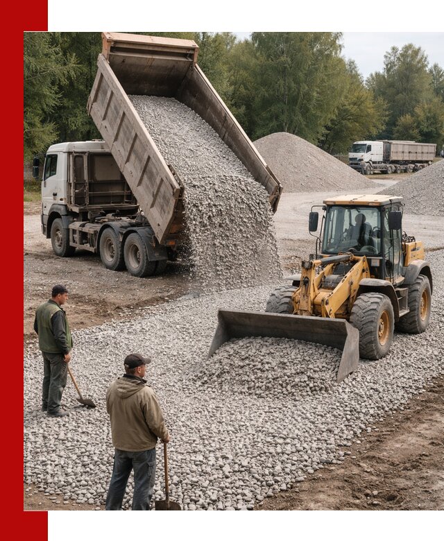 Купить гравийный щебень фракция 20-40 в Чите с доставкой