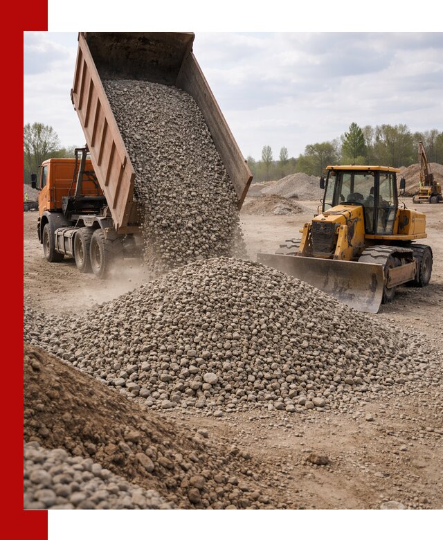 Доставка гравийного щебня фракции 40-70 в Чите