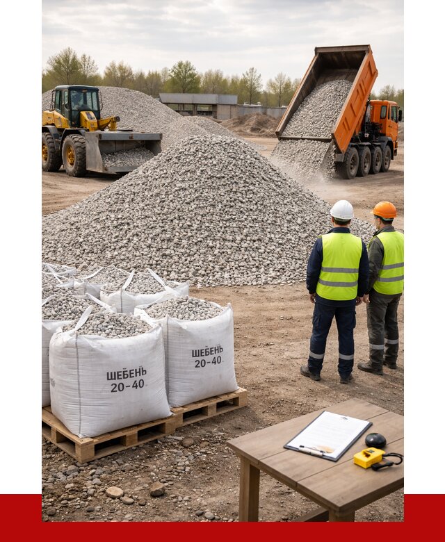 Известняковый щебень 20-40 в Чите от 2174 р. ПРОНЕРУДЧта