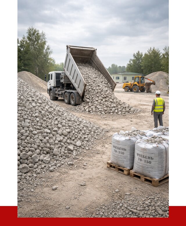 Известняковый щебень фракция 70-150 в Чите от 1294 р. | ПРОНЕРУДЧта