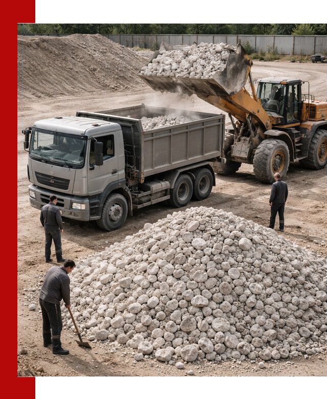 Известняковый щебень фракция 70–150 с доставкой в Чите