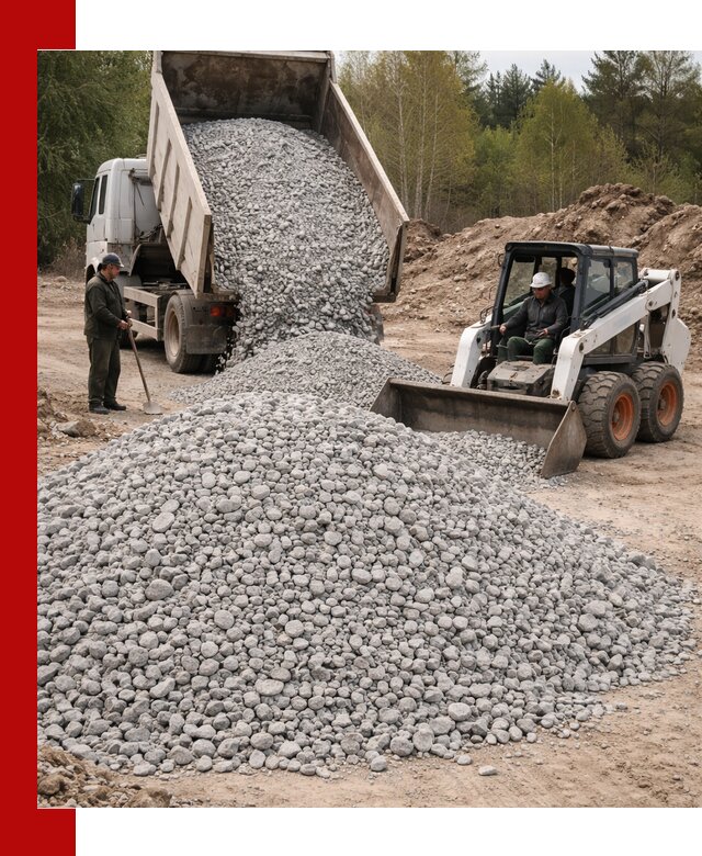 Доставка доломитового щебня в Чите напрямую от карьера