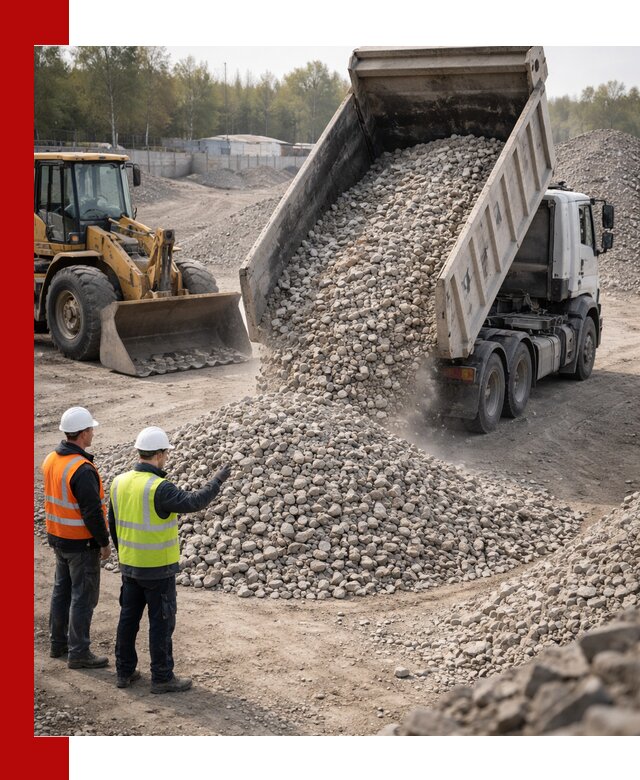 Вторичный щебень фракция 40–70 доставка в Чите