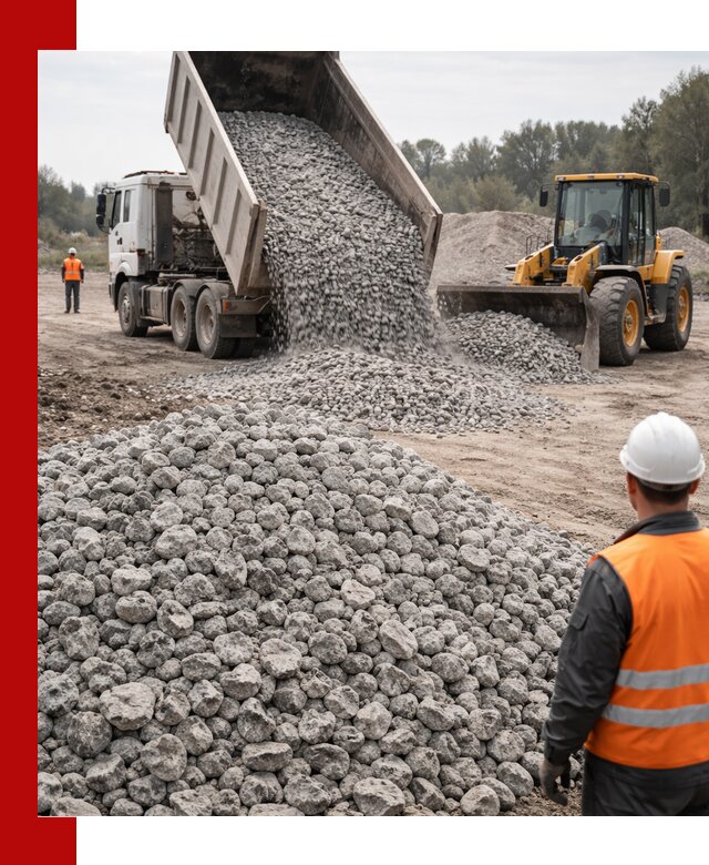 Доставка бетонного щебня фракции 20-40 в Чите