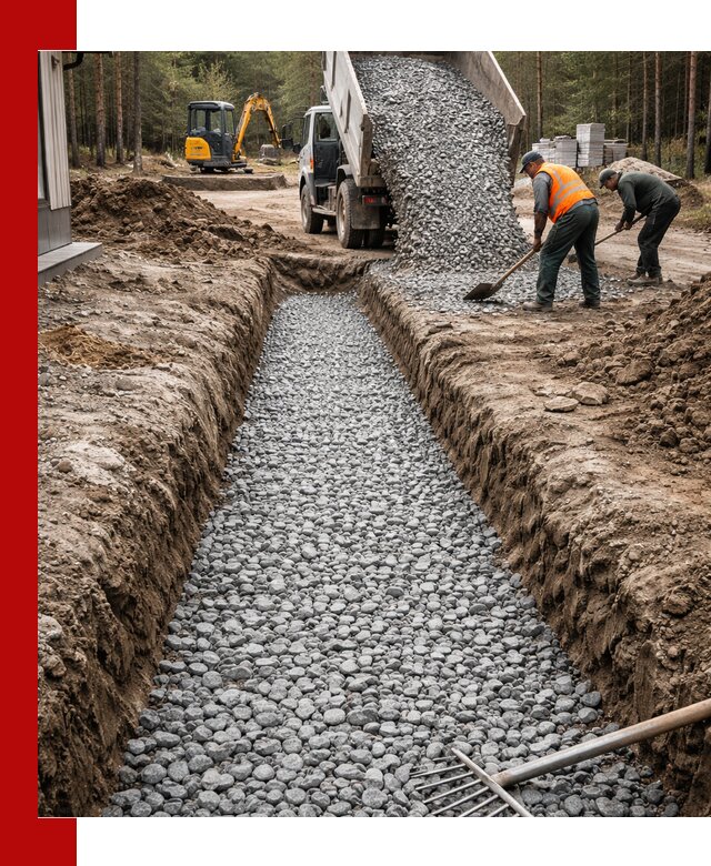 Щебень для дренажа с доставкой в Чите высокого качества