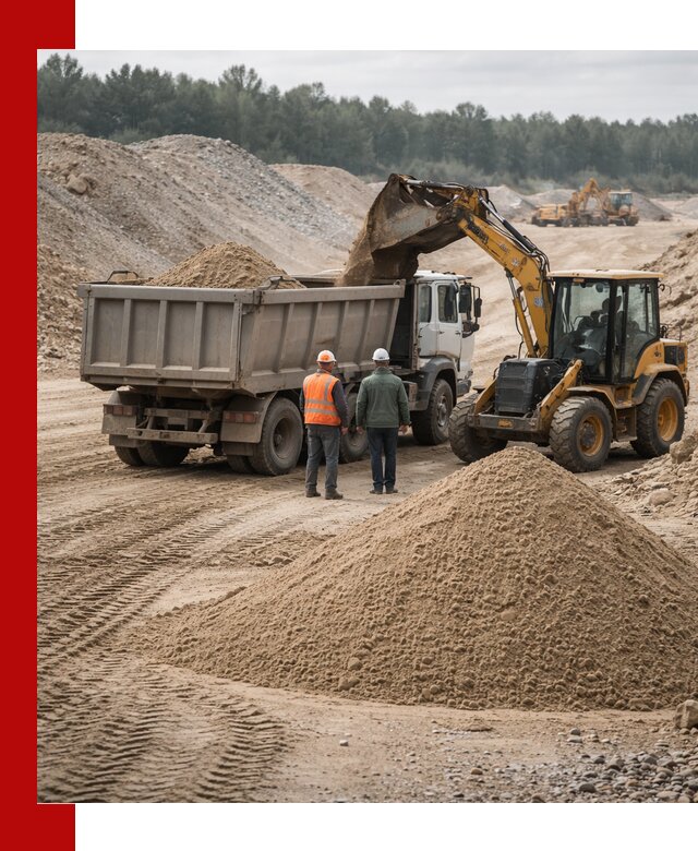 Карьерный среднезернистый песок с доставкой в Чите