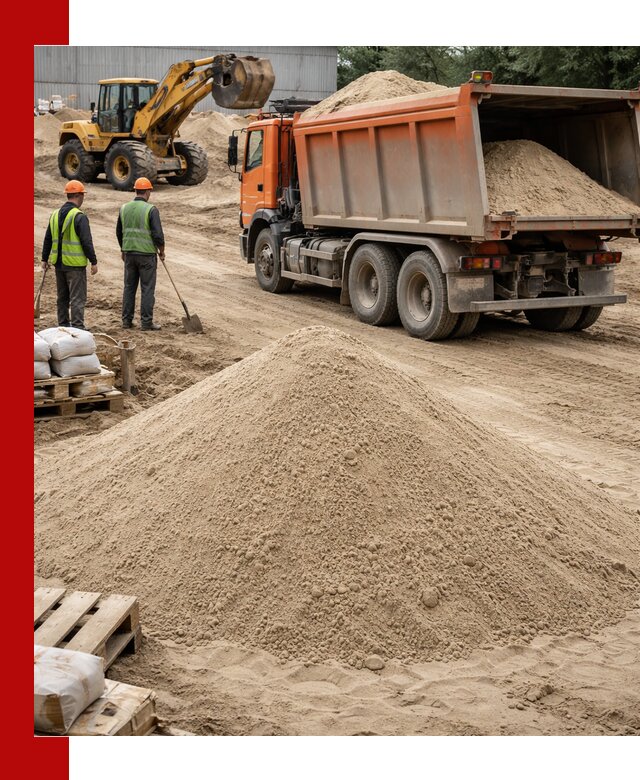 Доставка и продажа мытого речного песка в Чите