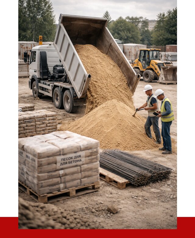 Песок для бетона в Чите от 2588 р. с доставкой, ПРОНЕРУДЧта