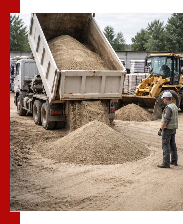 Поставка и доставка песка для бетона в Чите