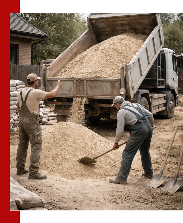 Песок для штукатурки с доставкой в Чите качественный и чистый