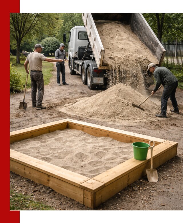 Песок для песочницы с доставкой в Чите недорого и чистый