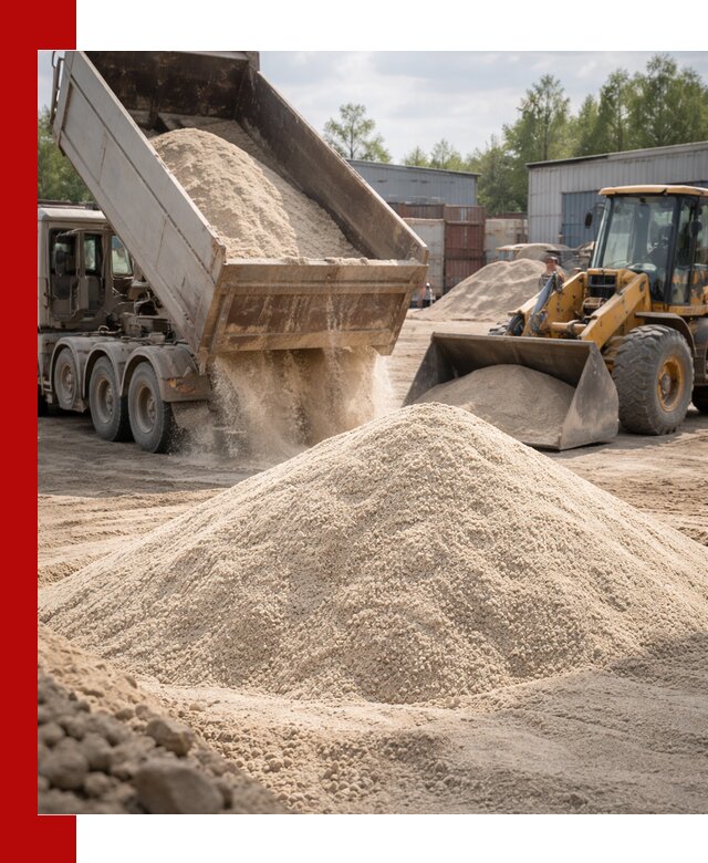 Кварцевый песок с доставкой в Чите для строительных работ