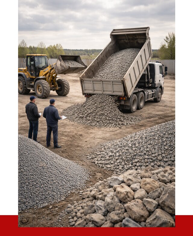 Гравий и камень с доставкой в Чите от 4347 р. - ПРОНЕРУДЧта