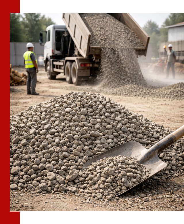 Доставка гравия фракции 20-40 в Чите с самосвалами