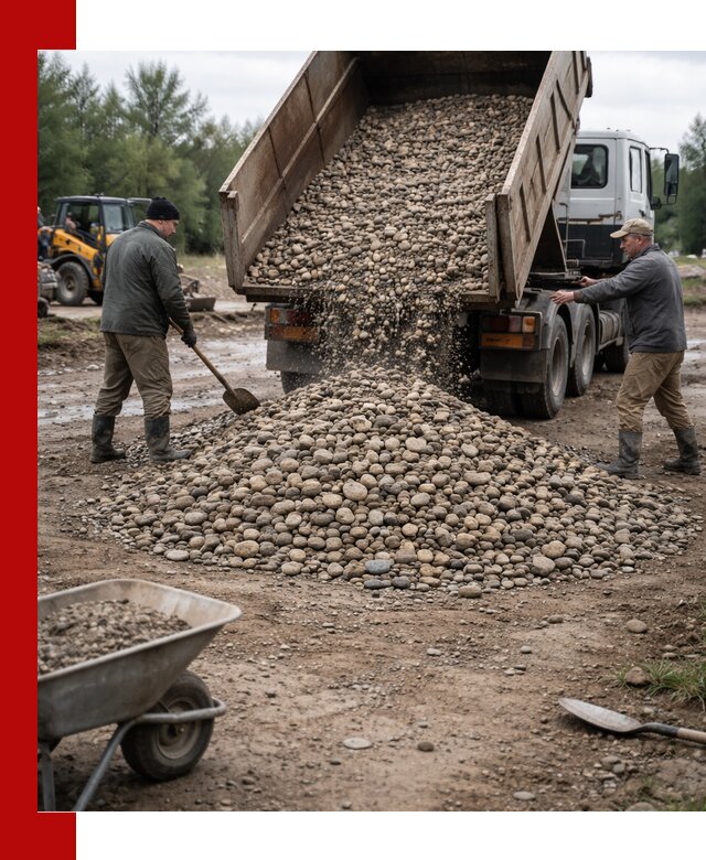 Доставка гальки речной оптом и в розницу в Чите