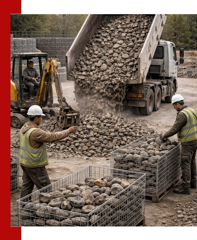 Камень для габионов фракция 100–201 в Чите