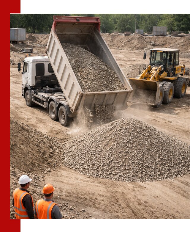 Щебень с песком (ЩГПС С2) с доставкой в Чите
