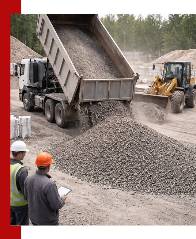 Доставка и продажа гранитного отсева 0-10 в Чите