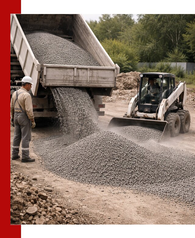 Доставка гравийного отсева 0-5 в Чите оптом и в розницу