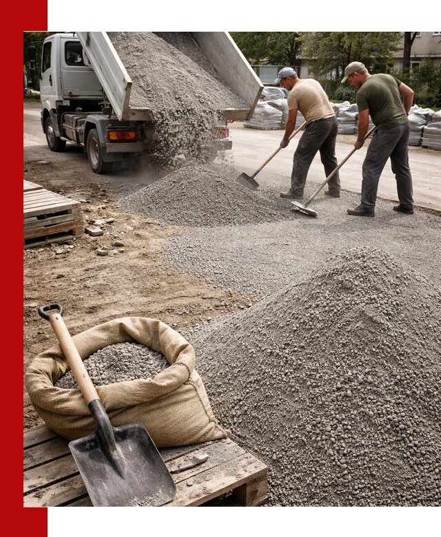 Отсев для тротуарной плитки в Чите — доставка и укладка