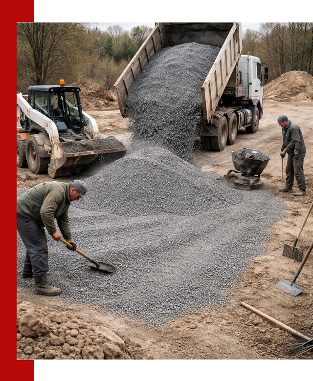 Отсев для подсыпки в Чите — доставка и подсыпка на участок