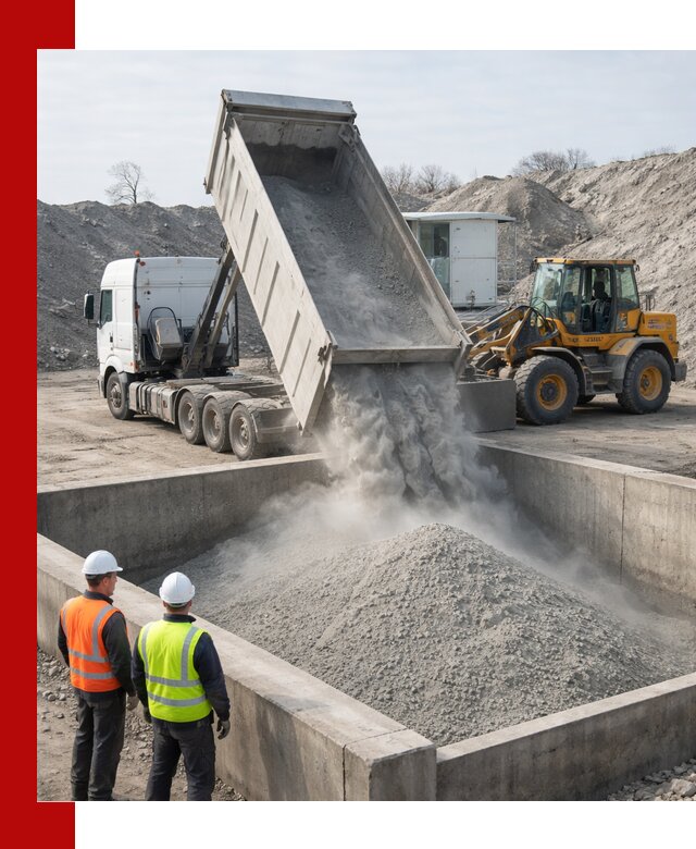 Доставка цемента навалом в Чите крупными партиями