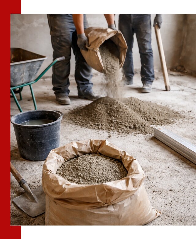 Доставка сухой смеси для стяжки в Чите