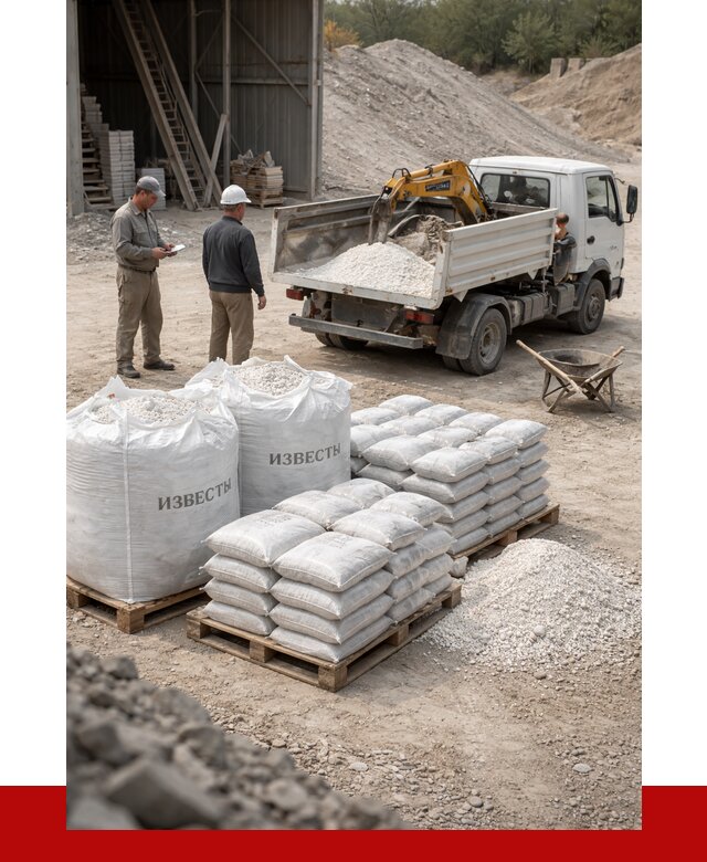 Известь строительная в Чите с доставкой от 4347 р. | ПРОНЕРУДЧта