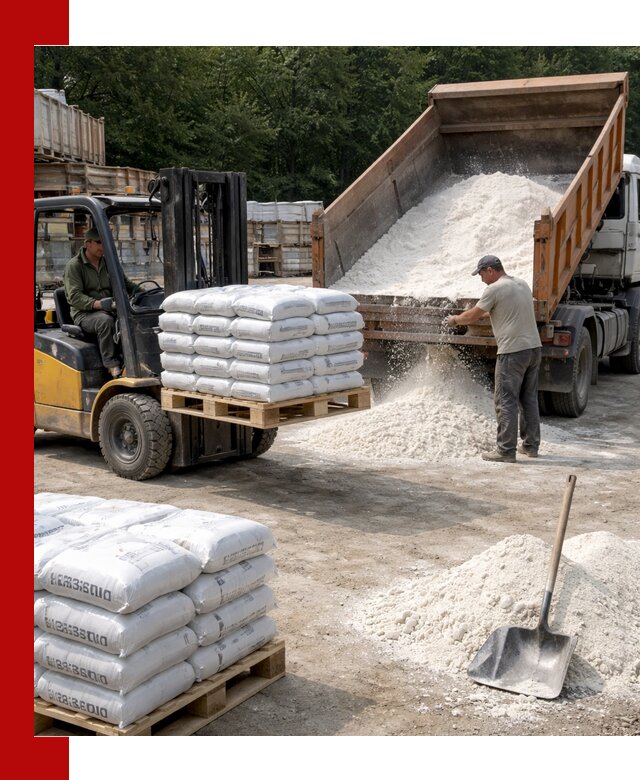 Доставка строительной извести оптом и в розницу в Чите