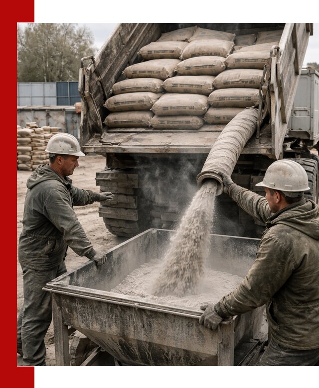 Доставка цемента М400 в Чите оптом и в розницу