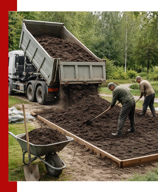 Доставка грунта для озеленения и благоустройства в Чите
