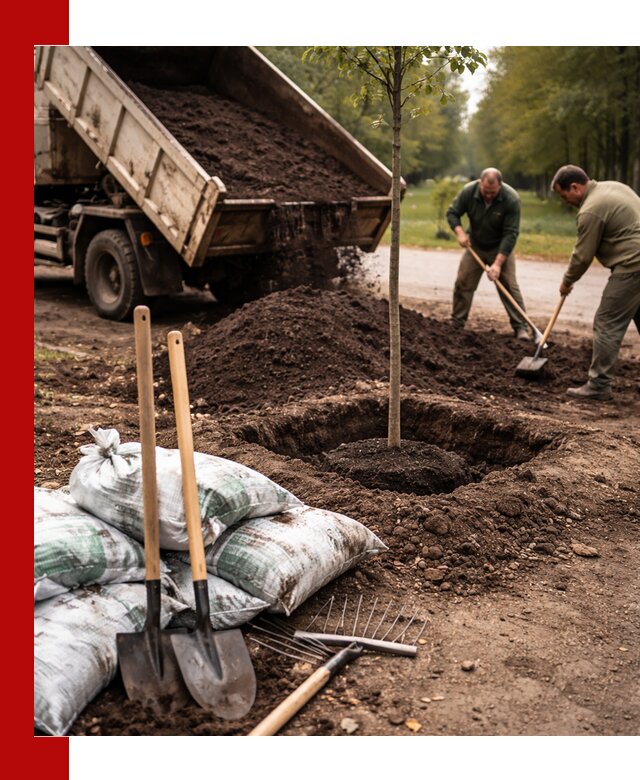 Грунт для посадки деревьев в Чите — доставка и подготовка почвы