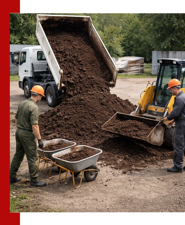 Доставка торфо-земляной смеси в Чите для огорода и ландшафта