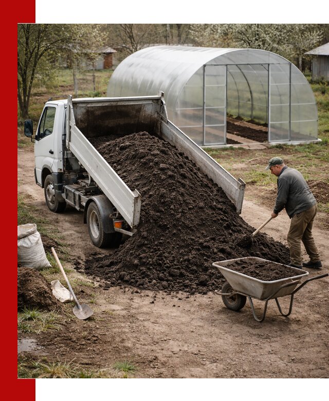 Чернозем для теплицы с доставкой в Чите