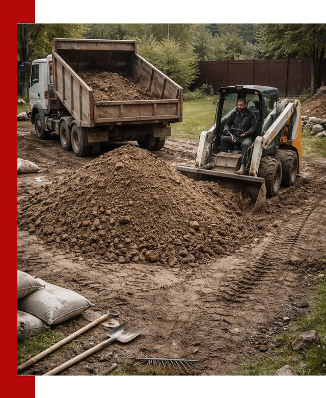 Суглинок для планировки участков в Чите с доставкой и выгрузкой