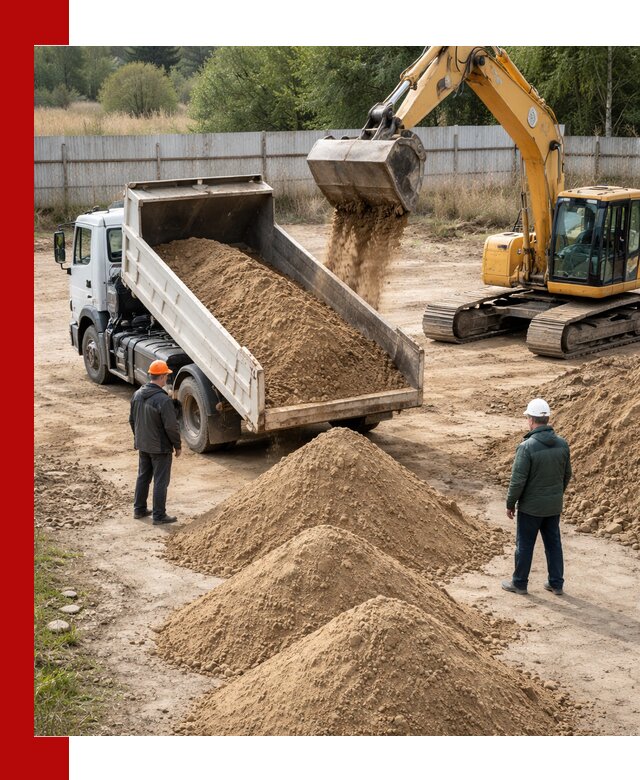 Доставка супеси вагонными и автопартиями в Чите