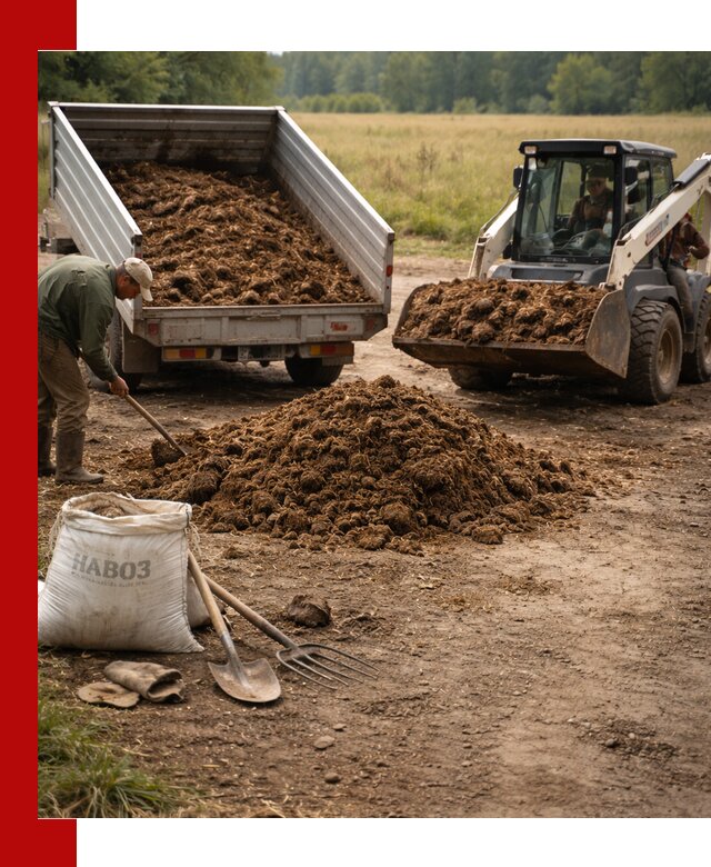 Доставка конского навоза в Чите с разгрузкой и доставкой на объект