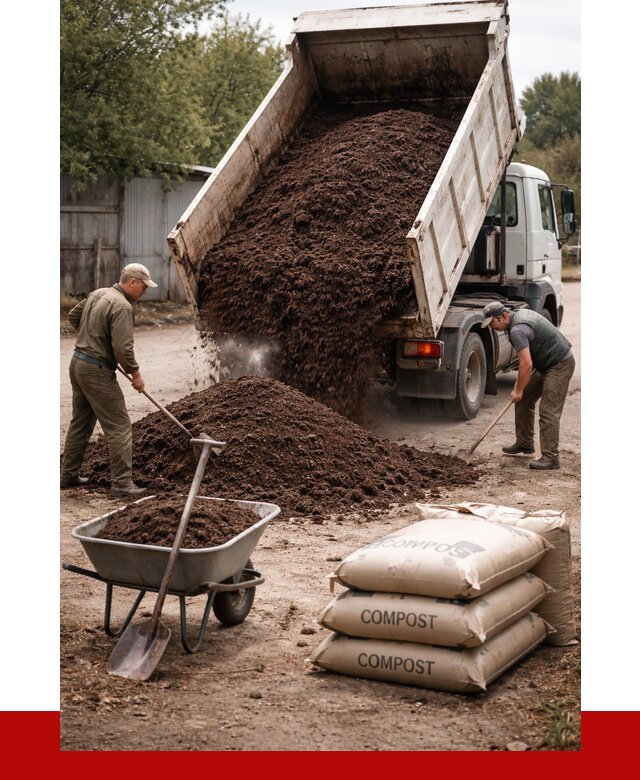 Купить компост в Чите от 4347 р. за куб с доставкой | ПРОНЕРУДЧта