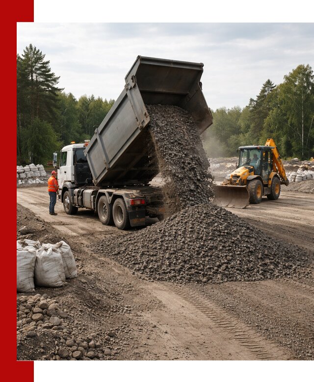 Доставка дробленого асфальта в Чите для дорожных работ