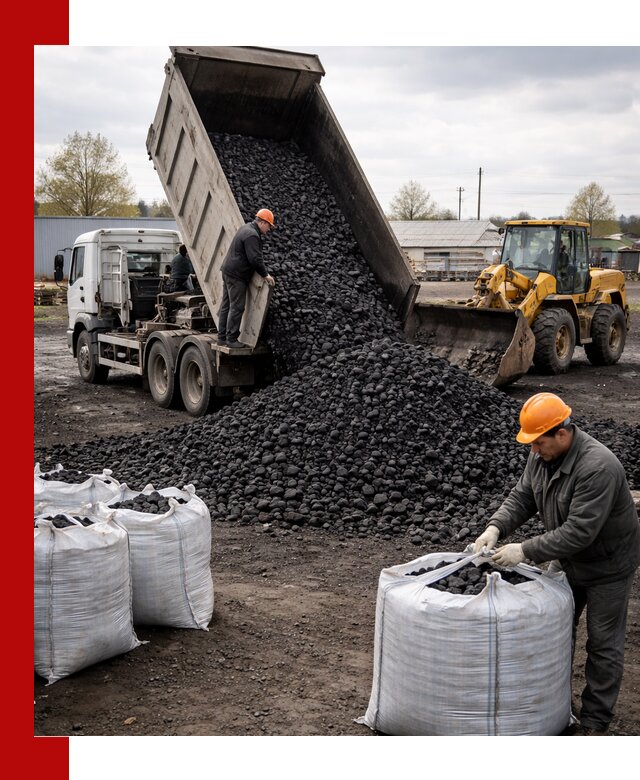 Доставка каменного угля в Чите оптом и в розницу