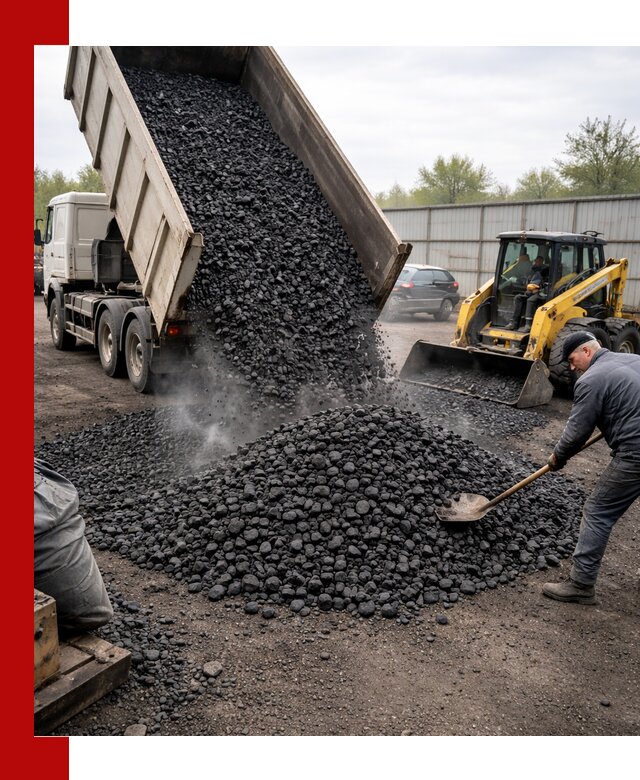 Доставка угля орех в Чите оптом и в розницу