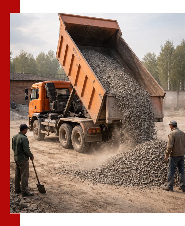 Доставка самосвалом 20 м3 в Чите быстро и надежно